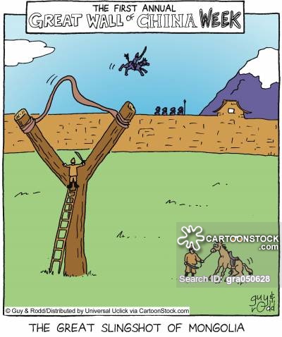 The great slingshot of Mongolia.