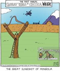 The great slingshot of Mongolia.